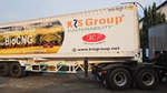 A truck transports biomethane created from palm oil waste – all part of Unilever’s commitment to sustainable growth in Indonesia.