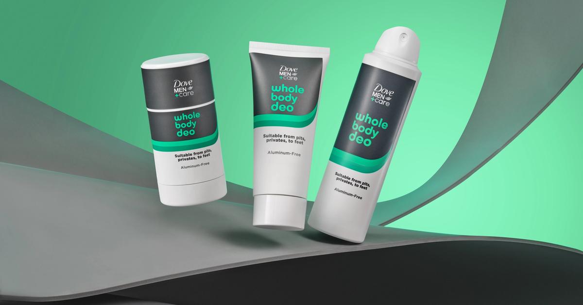 Dove Men+Care's new whole-body deodorant taps into fast-growing trend
