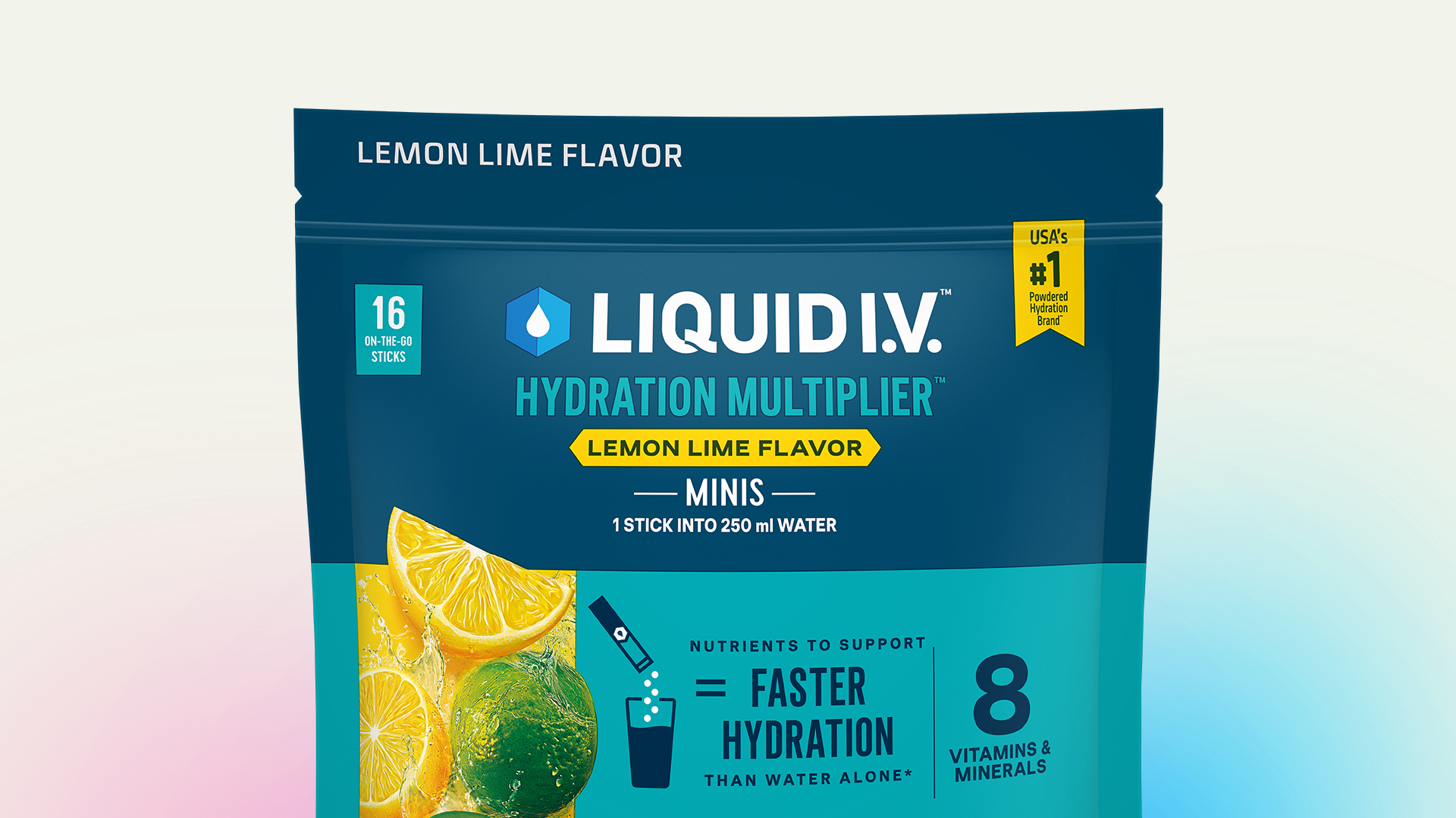 Liquid I.V. Lemon Lime packaging.