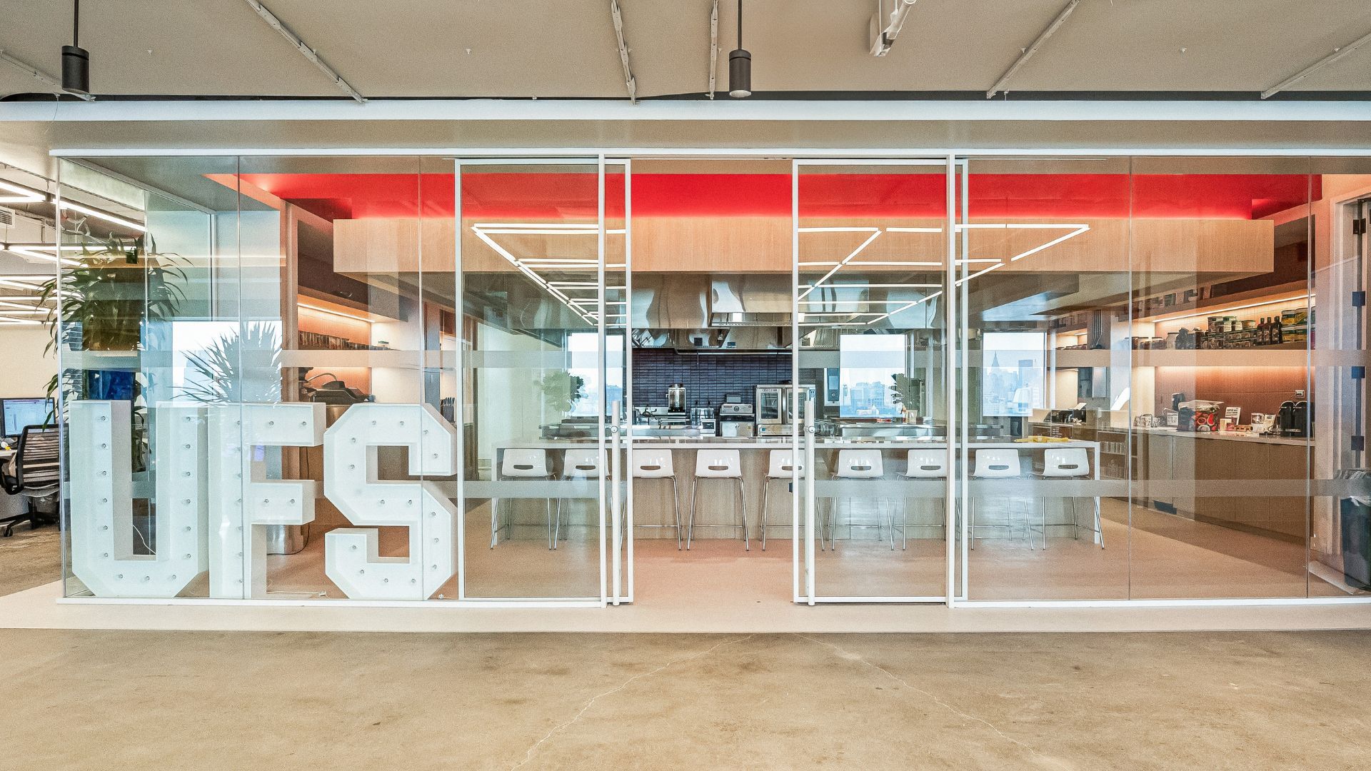 Unilever kitchen in Hoboken office