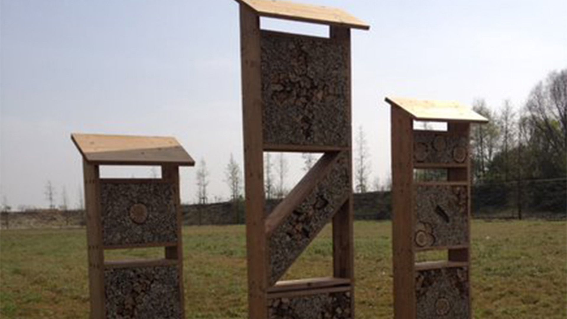 Bee hotel in Agraz, Spain