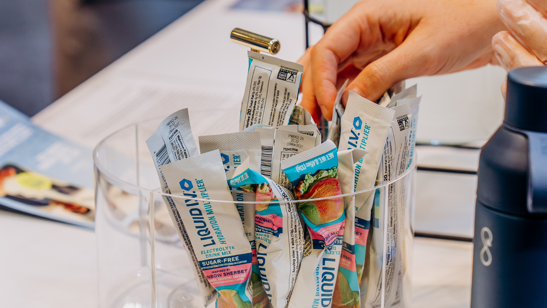 Person selects Liquid I.V. product