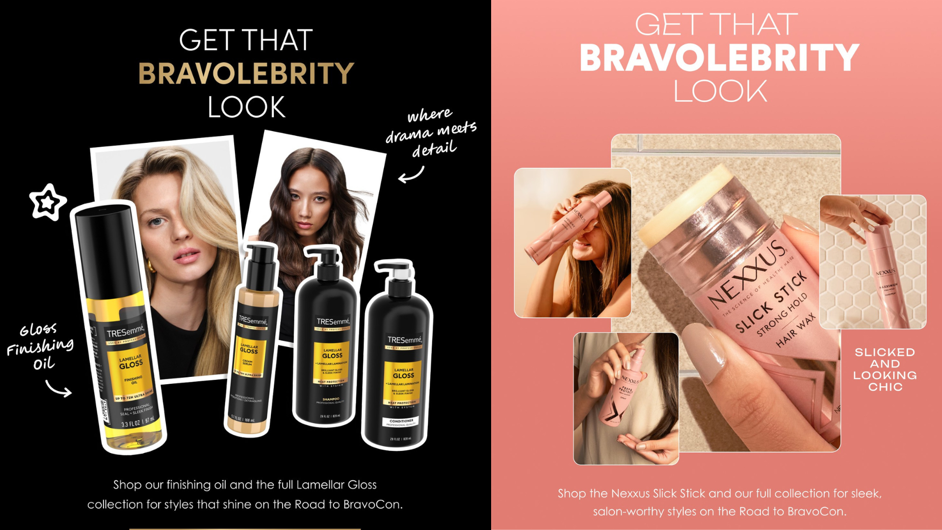 BravoCon mail promotion for TRESemme and Nexxus