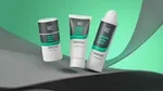 Three packs of Dove Men+Care whole-body deodorants: one stick, one spray and one cream. Packaging is white, grey and green.
